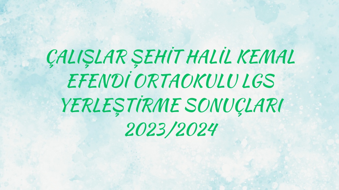 LGS Yerleştirme Sonuçları